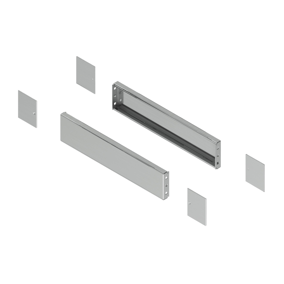 Spacial - side plinth - H100 D00 stainless steel 304L