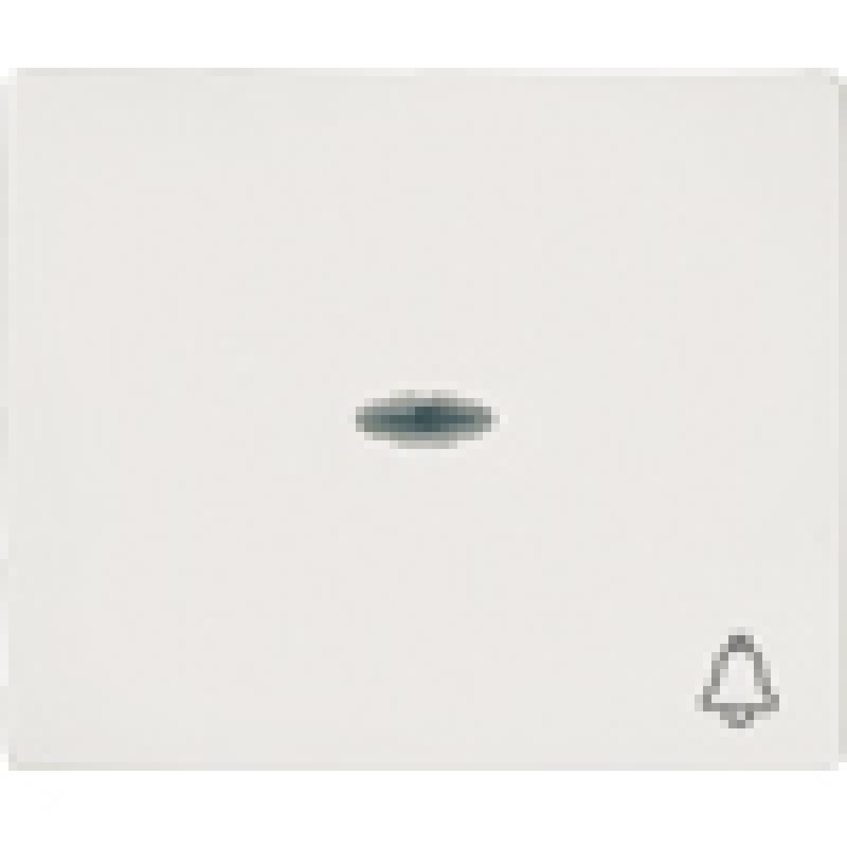 IRIS Rocker switch with transparent window with symbol bell polar white