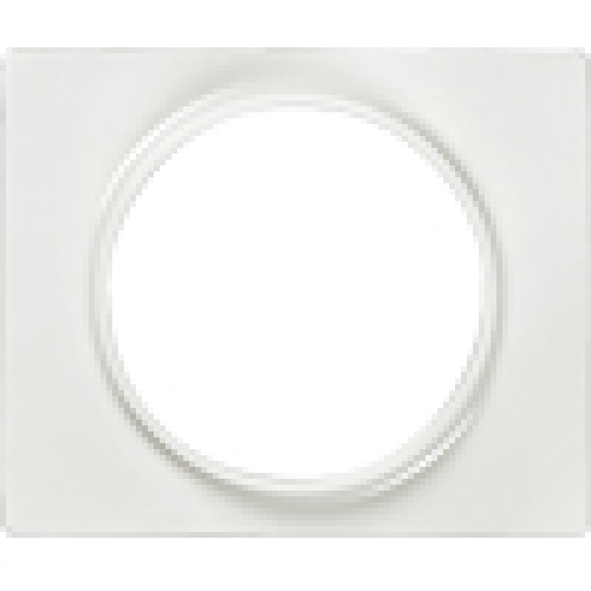 IRIS Cover plate 40 mm for loudspeaker socket and presence detector polar white