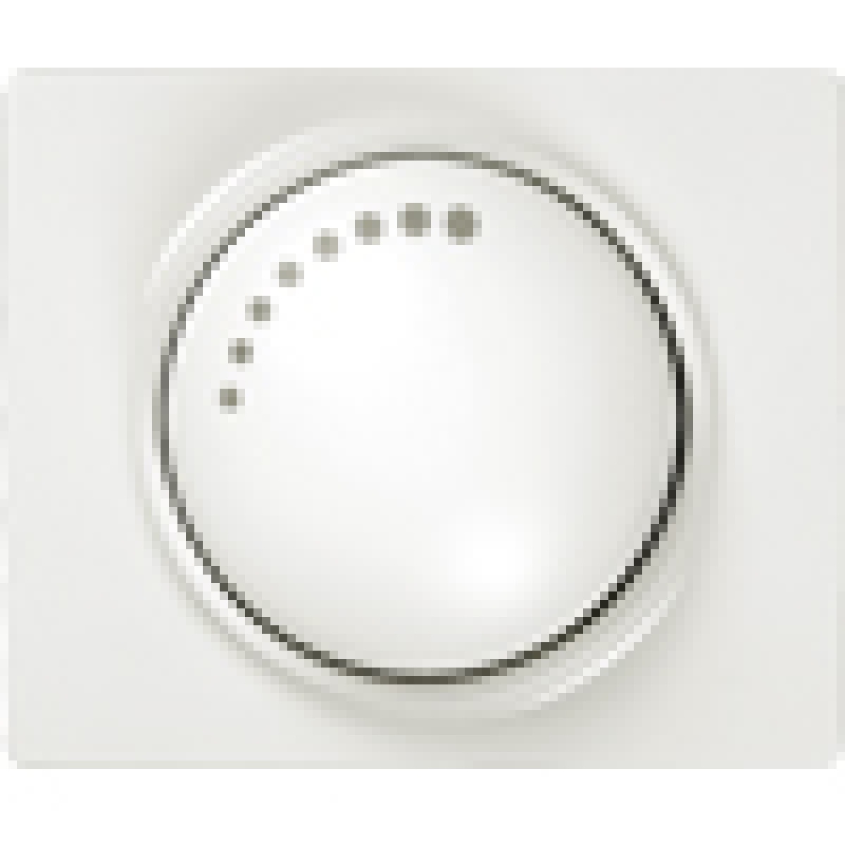 IRIS Cover plate for dimmer with rotary knob polar white