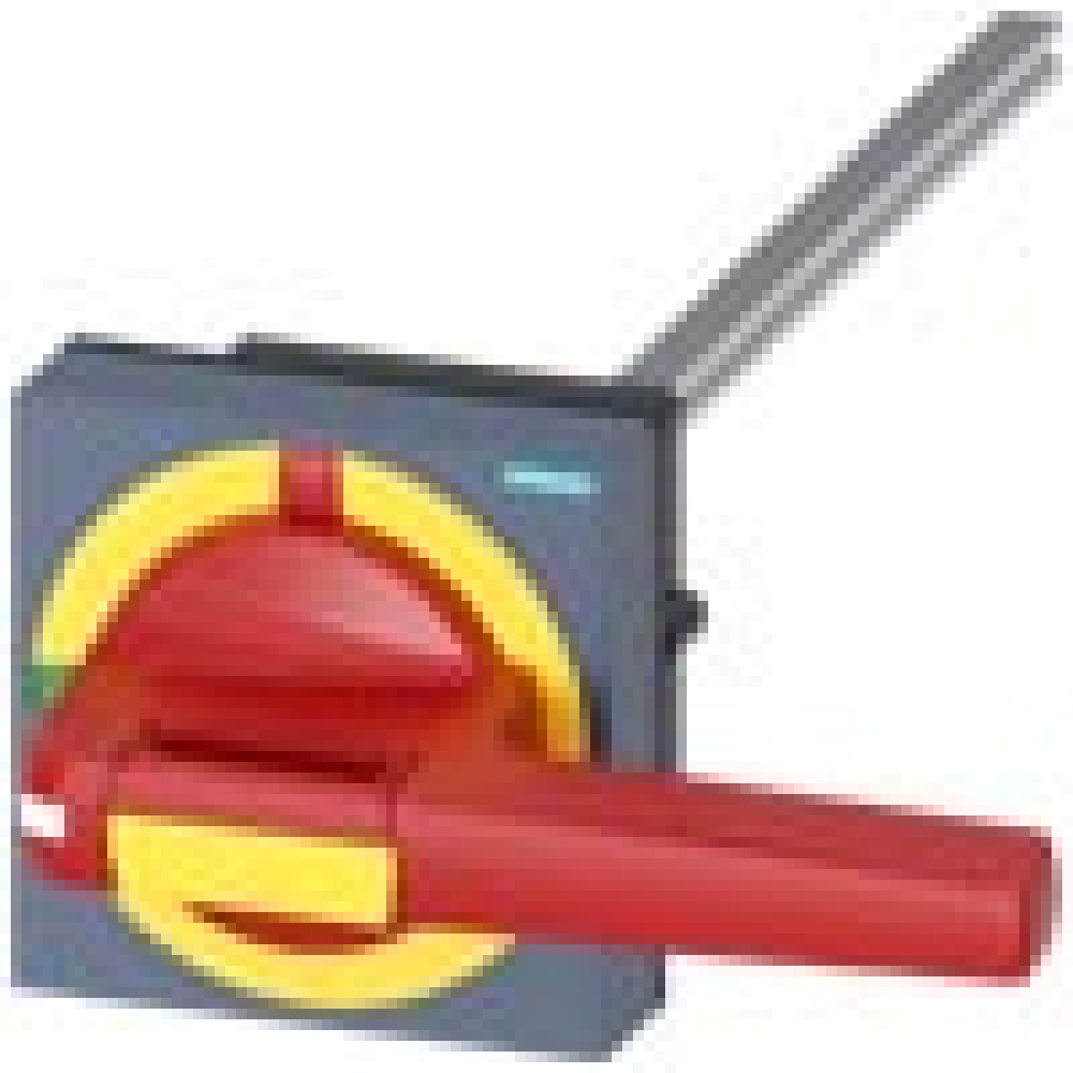 Door-coupling rotary operating mechanism Emergency switching-off with toleran...