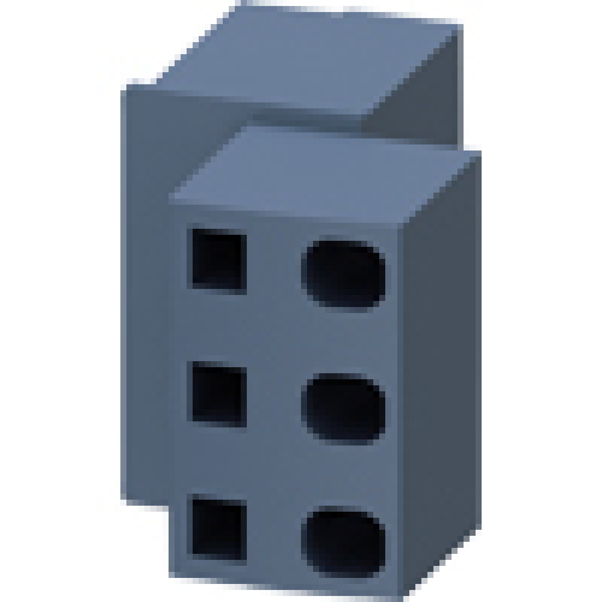 Terminal block 6 mm2 for current outfeed