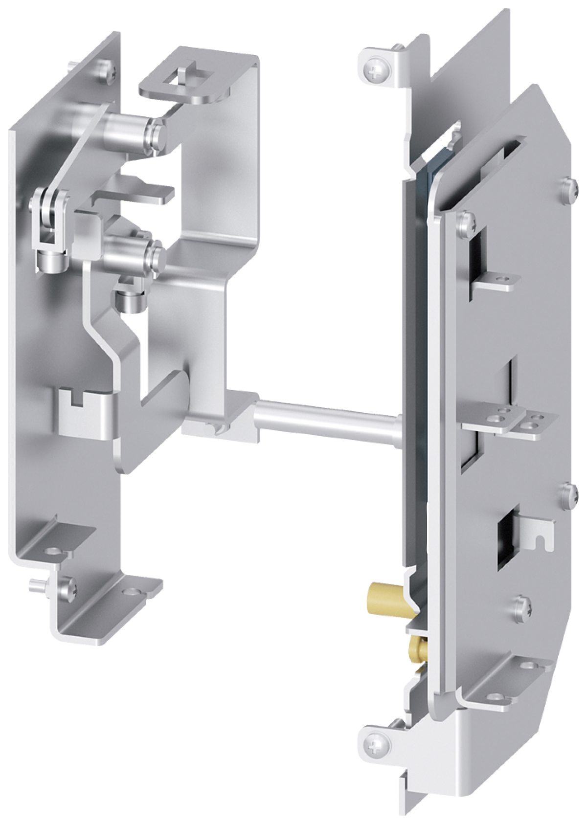 Locking mechanism to prevent opening of the control cabinet door in ON positi...