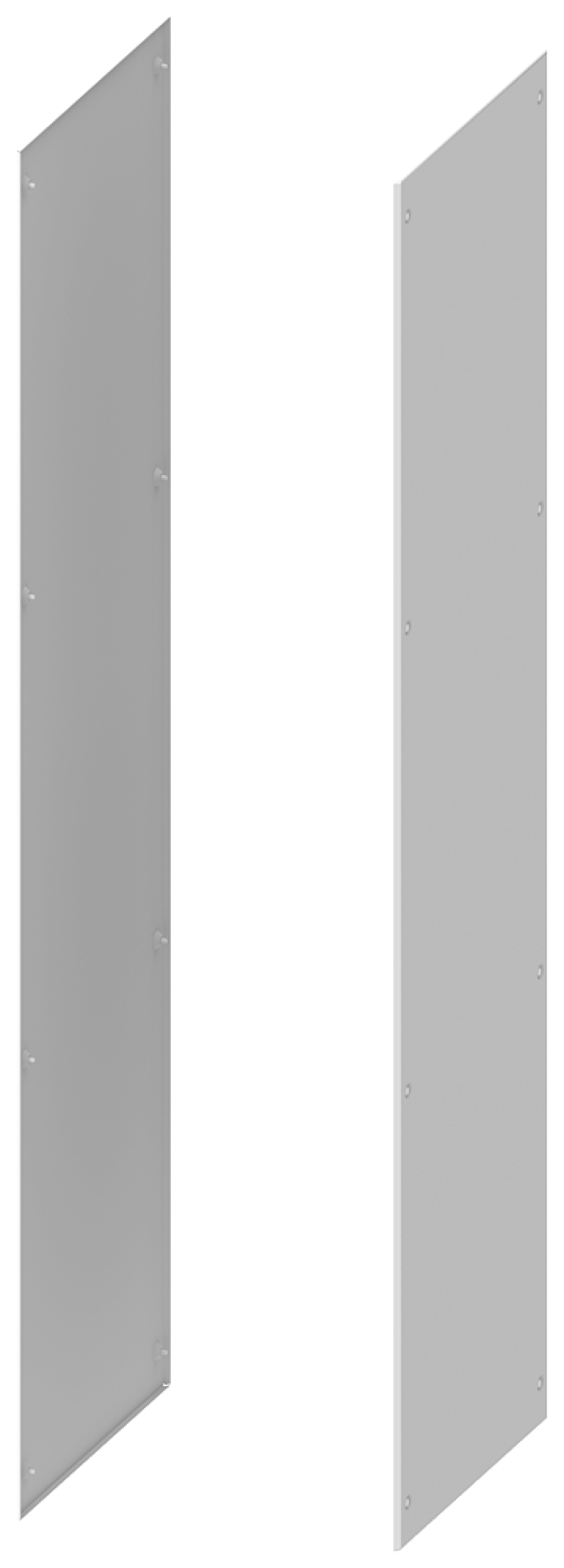 SIVACON S4 side panel, H 2000 mm D 600 mm, 1 set2 units