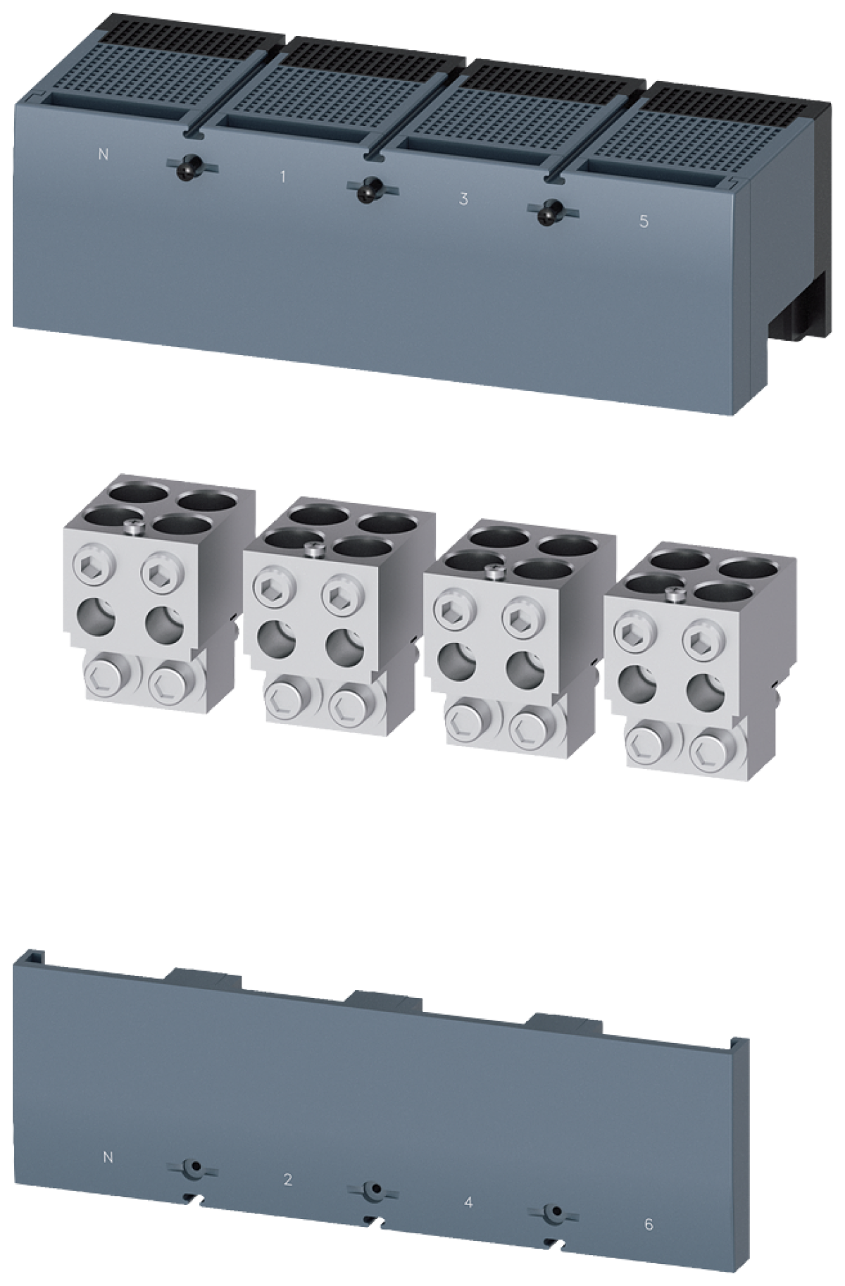 circular conduc. terminal TC4.3 4 x 40500 kcmil Cu with auxiliary conductor...