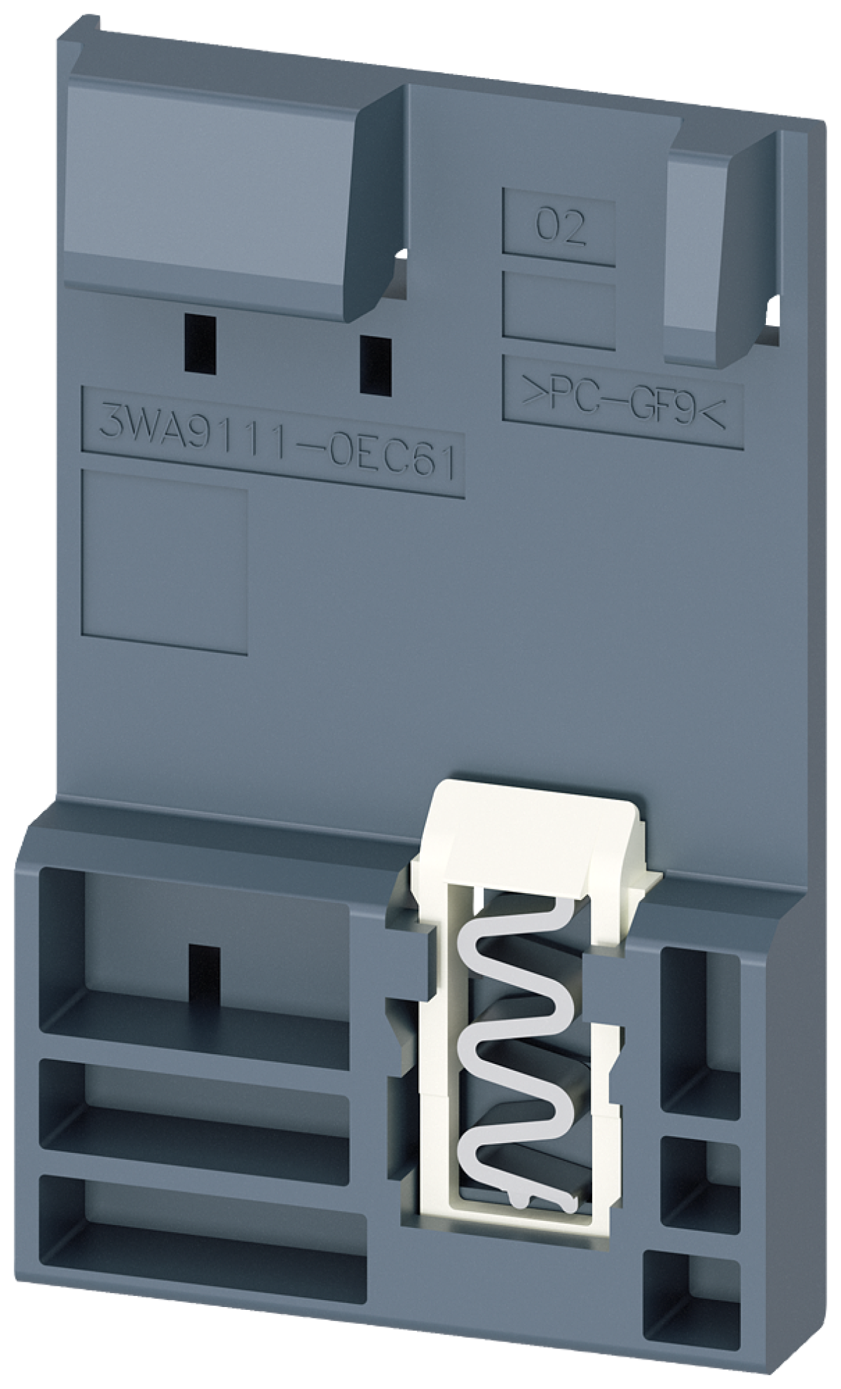 Adapter for mounting the CubicleBUS modules on a DIN rail