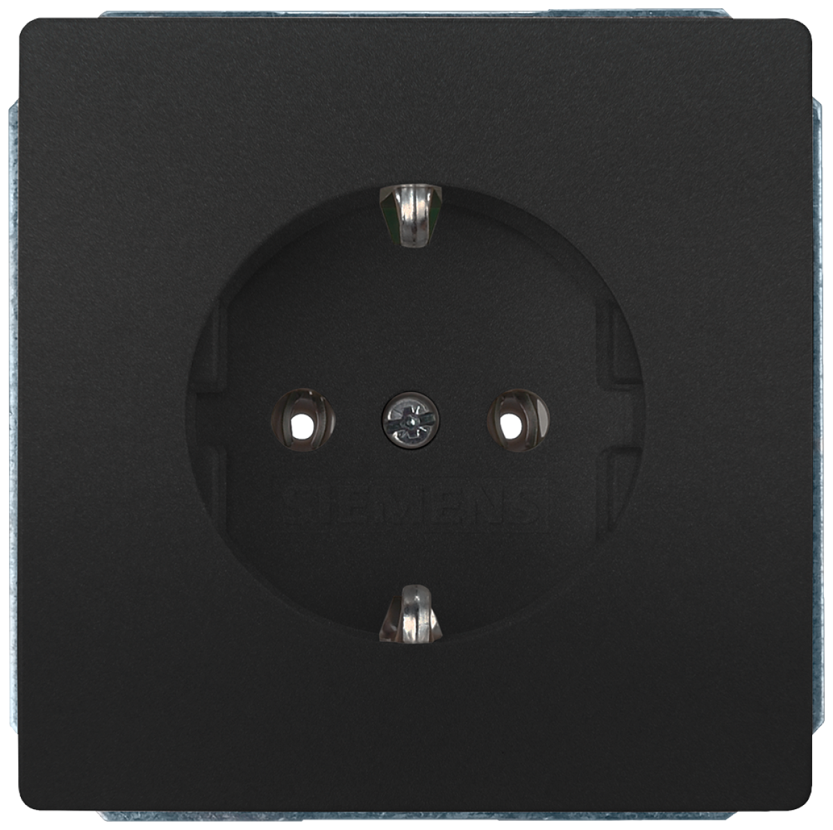 DELTA style SCHUKO socket outlet, anthracite