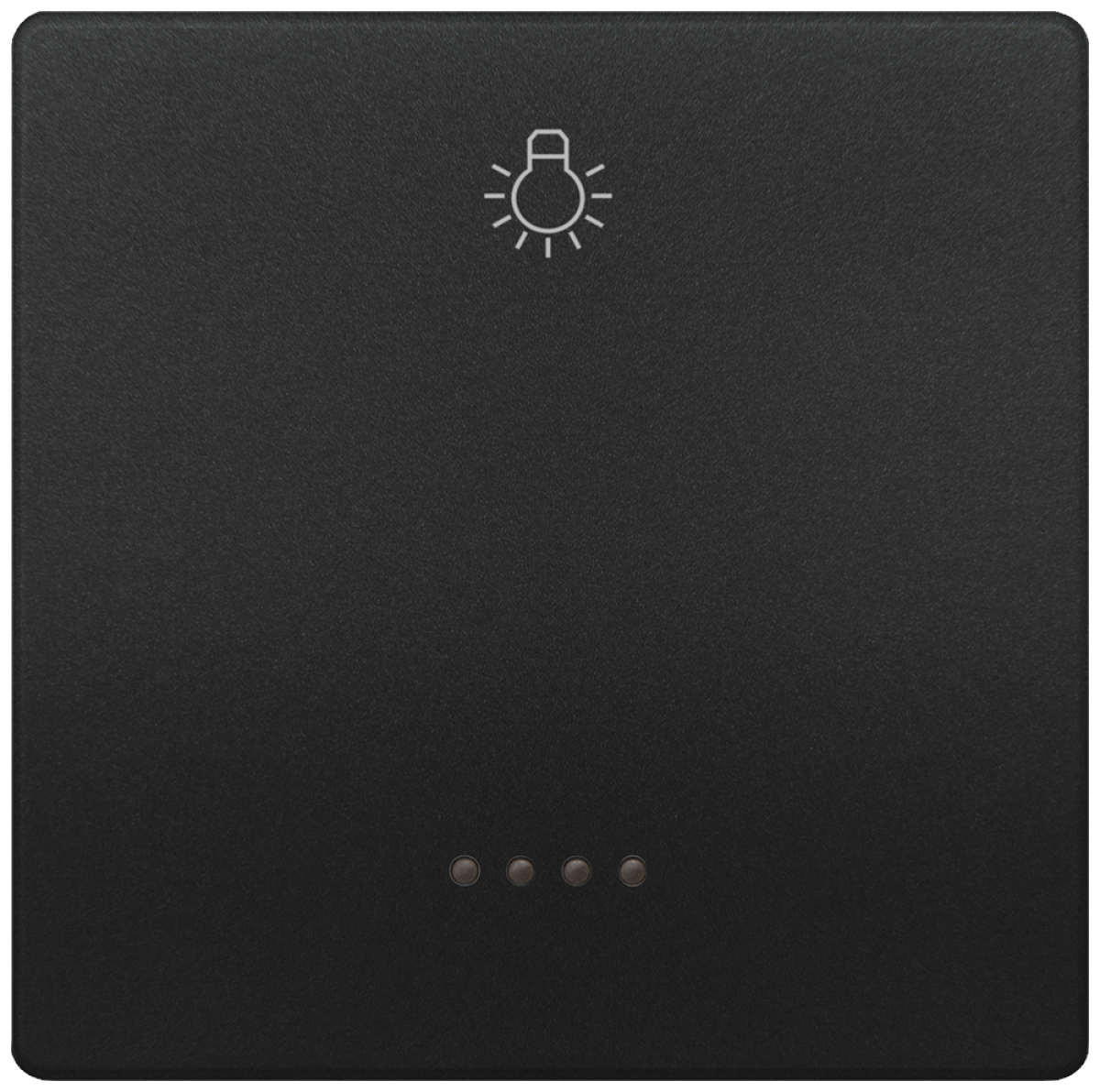 DELTA style rocker with window and light symbol, anthracite