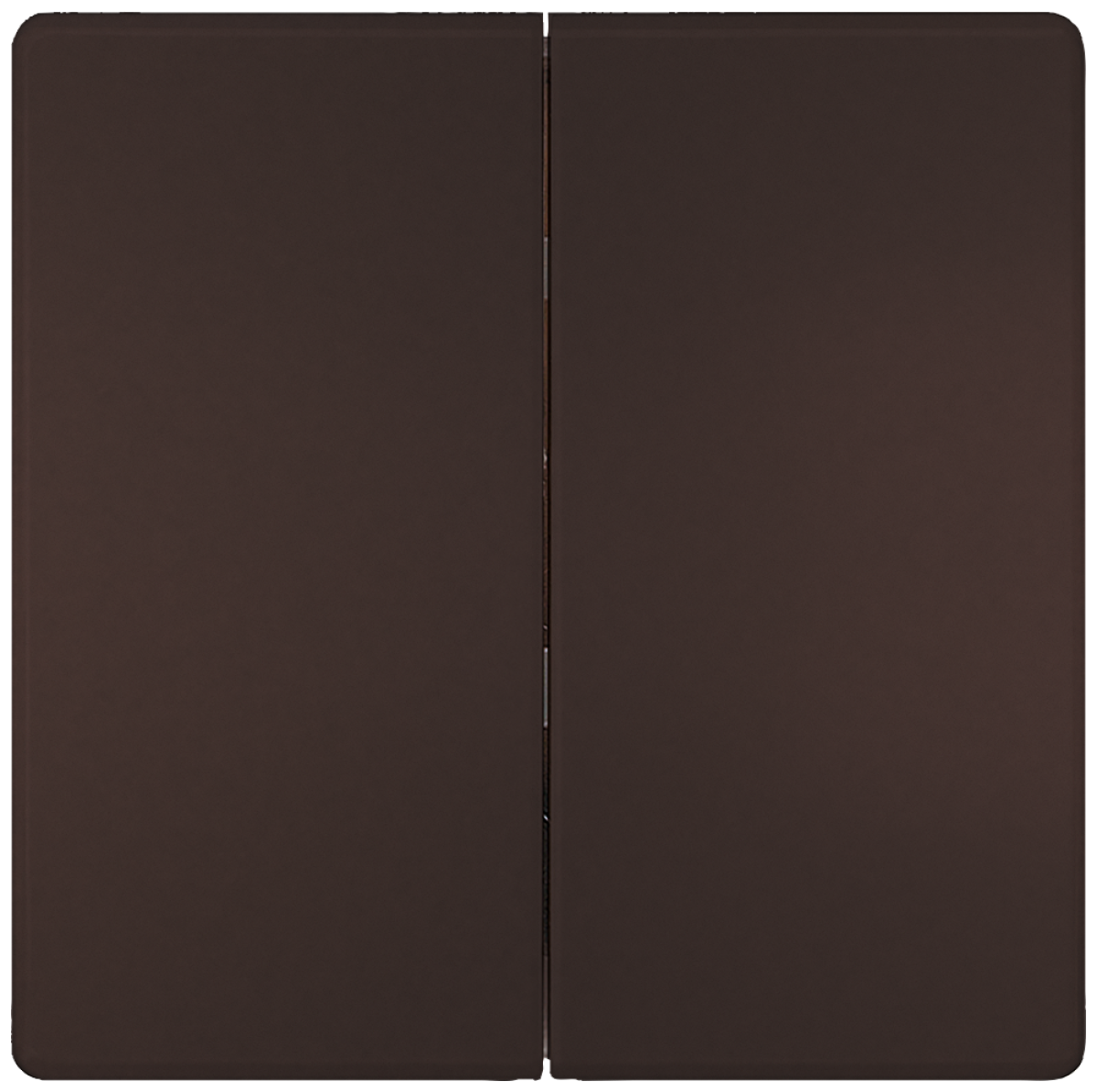 DELTA style rocker double neutral for two-circuit switch, chocolate