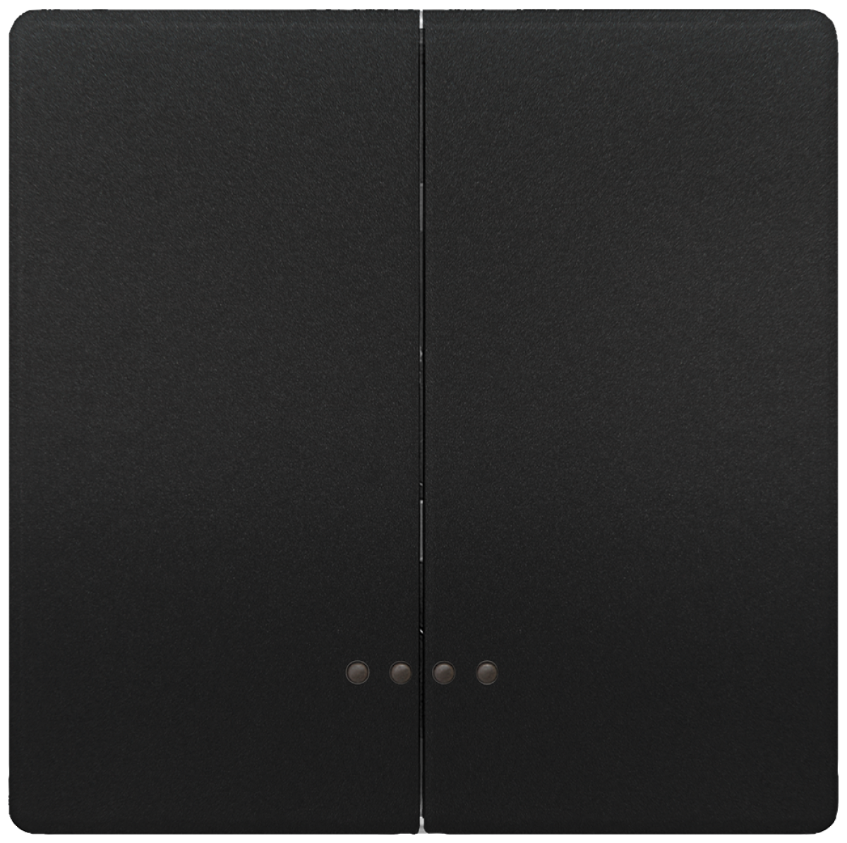 DELTA style rocker double with window for two-circuit switch, anthracite