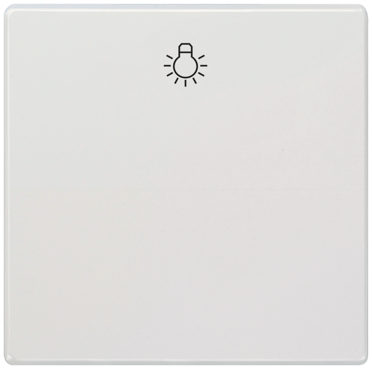 DELTA style rocker with light symbol, titanium white