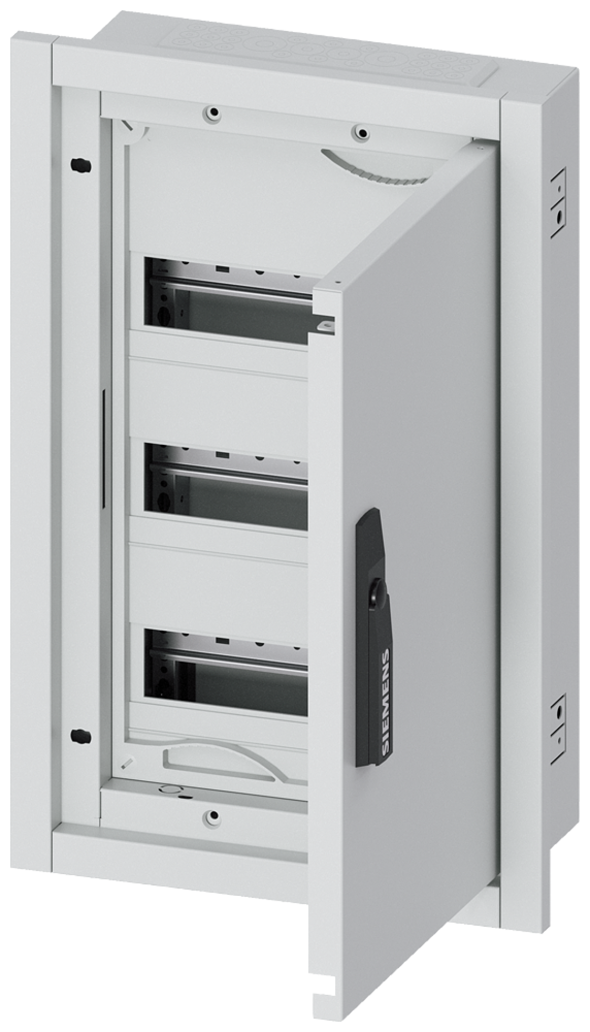 ALPHA 160 DIN wall-mounted distribution board, flush-mounting, partially equi...