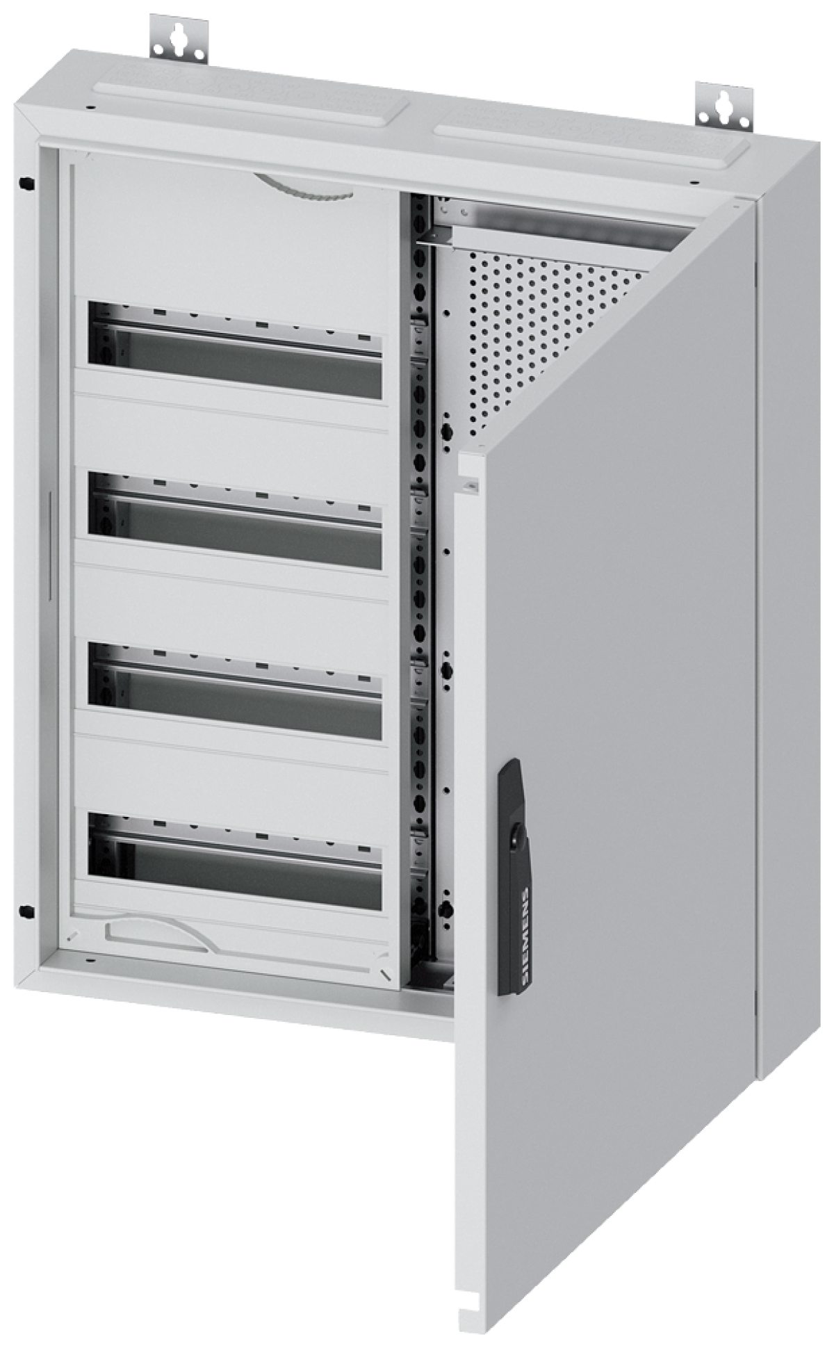 ALPHA 160 DIN wall-mounted distribution board surface-mounting, with multimed...