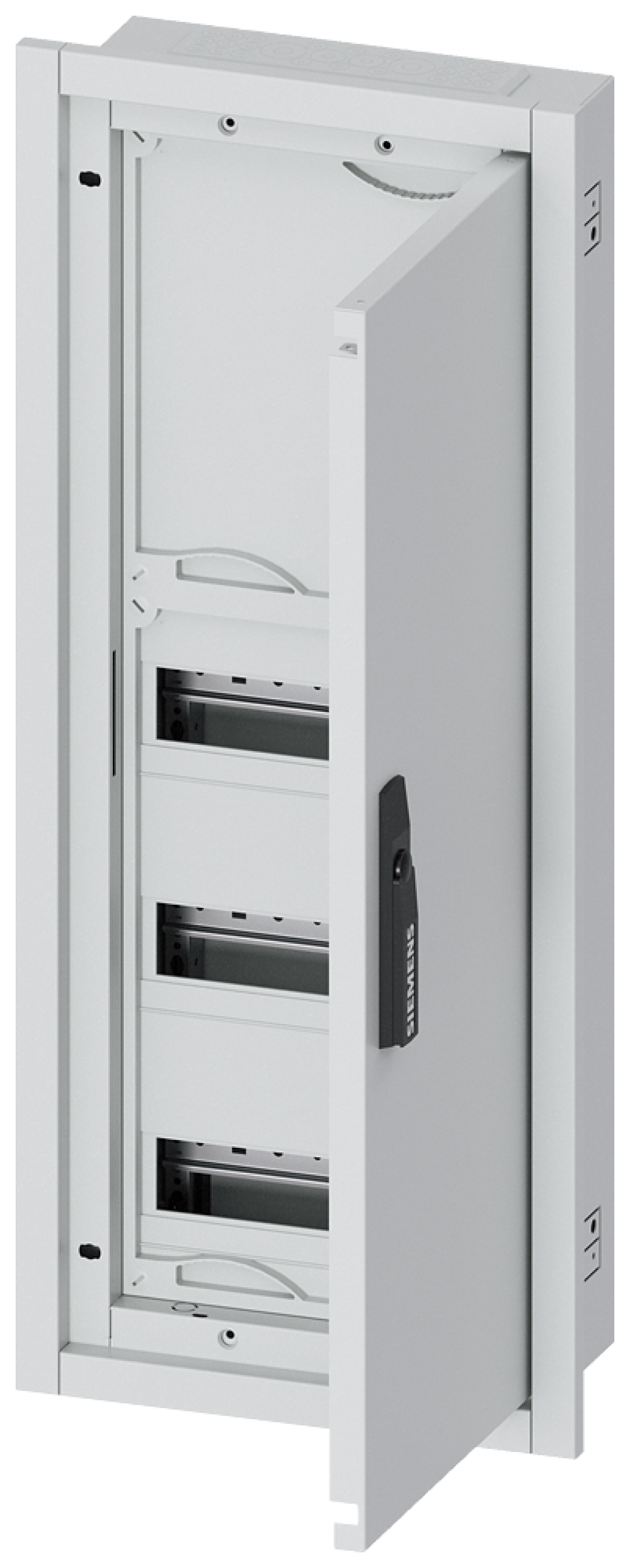 ALPHA 160 DIN wall-mounted distribution board, flush-mounting, partially equi...