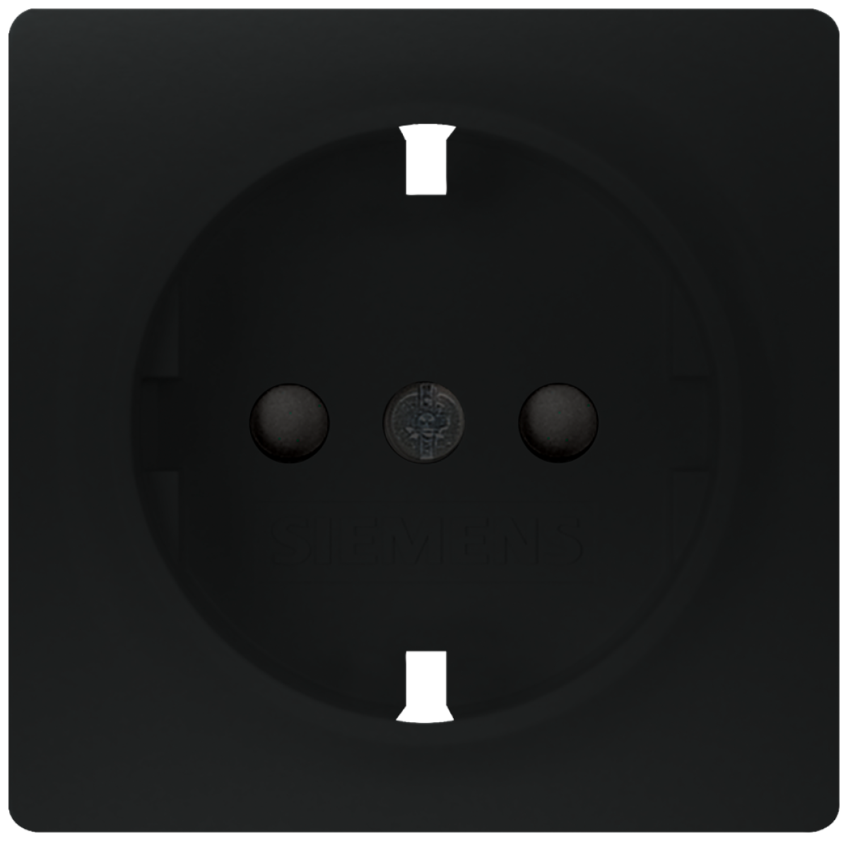 DELTA i-system SCHUKO socket outlet with increased touch protection, soft black