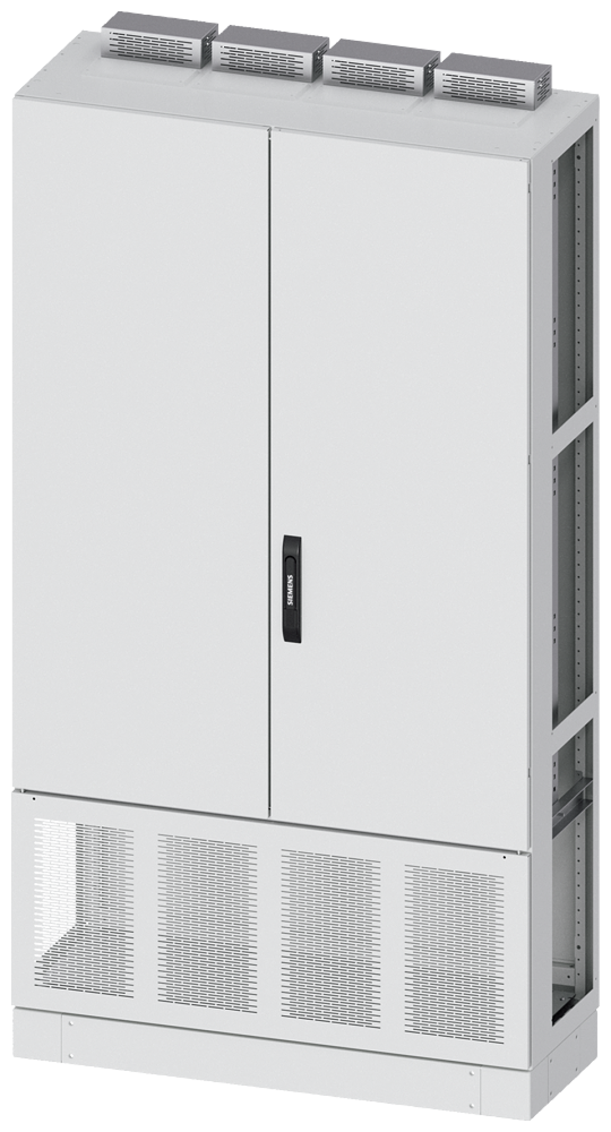 ALPHA DIN transformer cabinet H1950 W1050 D400 incl. 100 mm base, sheet-st...