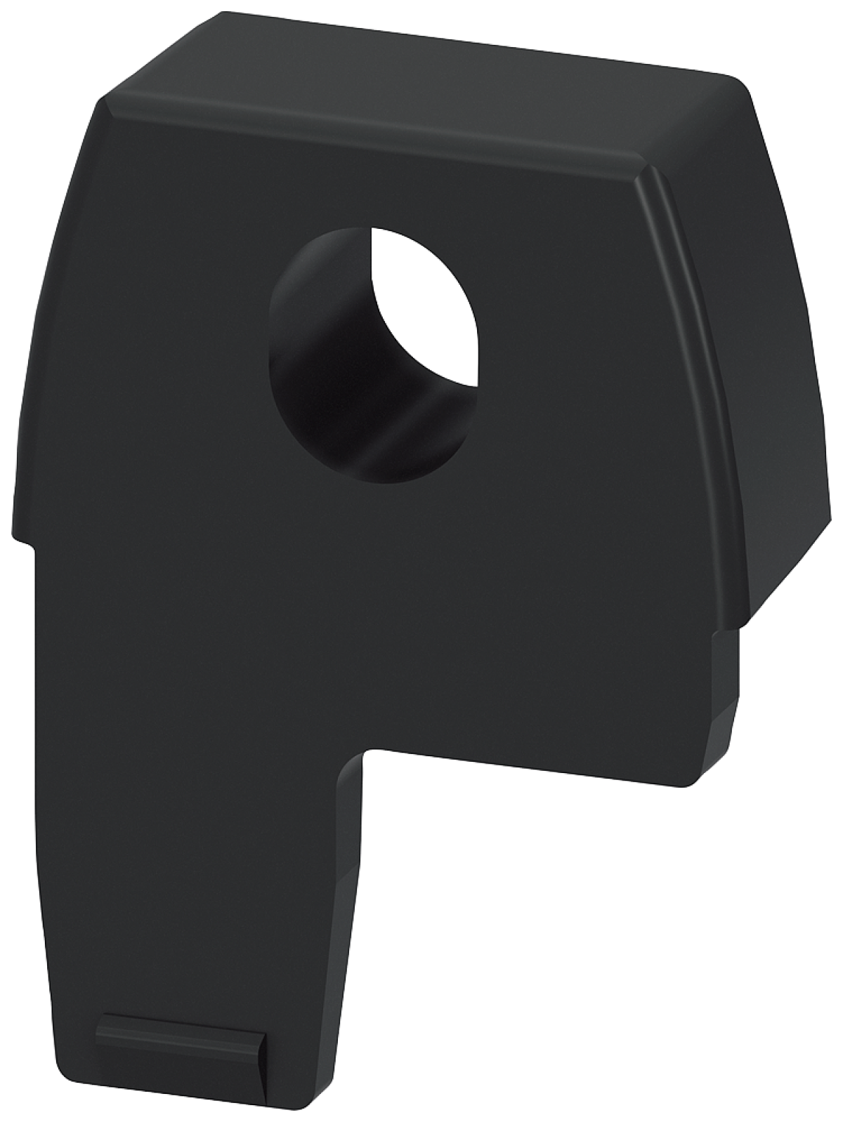 Push-in lugs for wall mounting of devices in industrial DIN rail enclosure