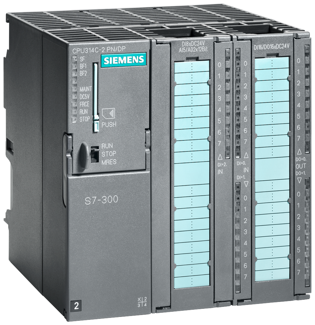 SIPLUS S7-300 CPU 314C-2 PNDP 24DI  16DQ  5AI  2AQ, 192 KB -25 ... 70 C...