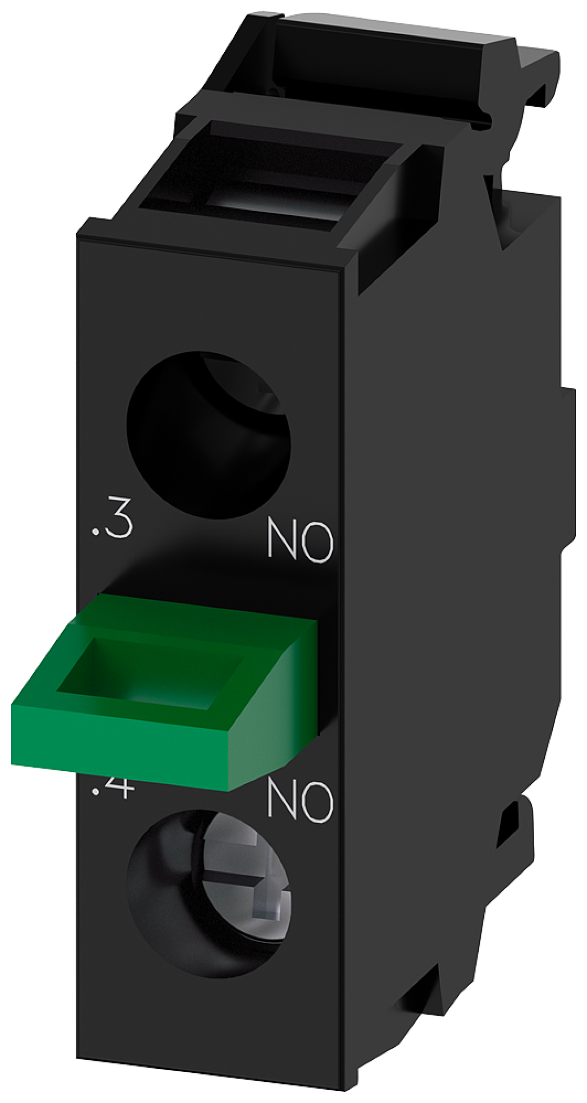 Contact module with 1 contact element, 1 NO, gold-plated contacts, screw term...