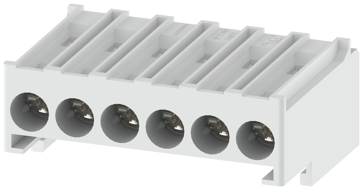 Removable control terminals with screw terminals, 2 blocks each with 6 terminals
