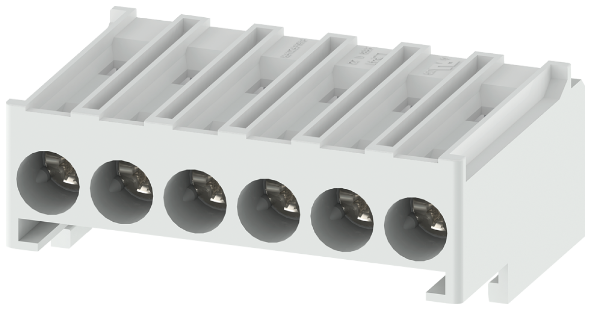 Removable control terminals with screw terminals, 4 blocks with 6 terminals each