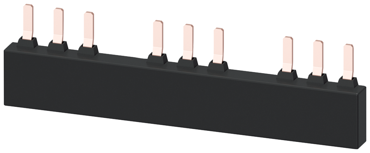 3-ph. busbar for 3 circuit breakers S2 modular spacing 75 mm