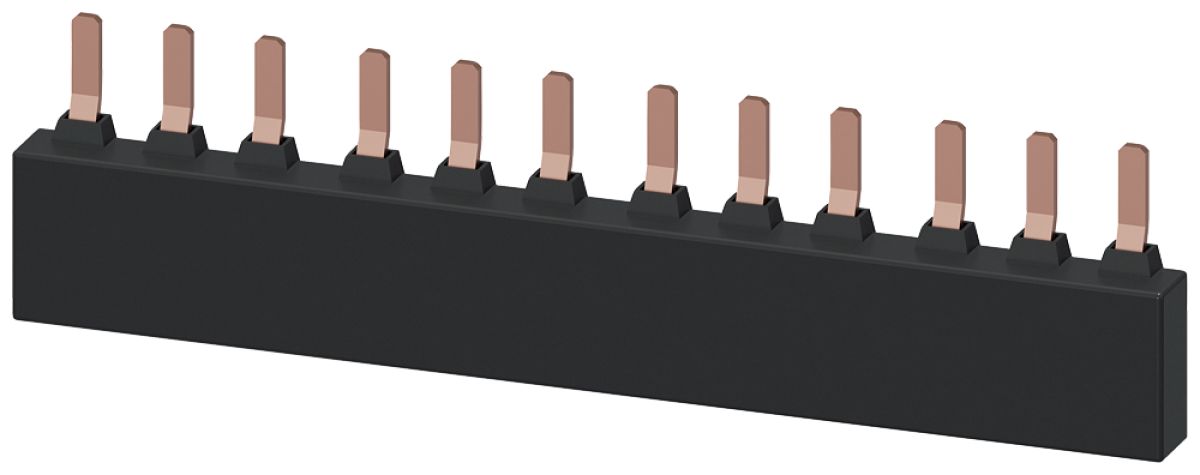 3-ph. busbar for 4 circuit breakers S2 modular spacing 55 mm