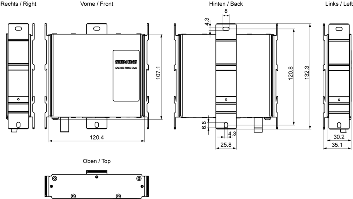 SIMATIC HMI Transceiver unit ext. 0 ... 45 C