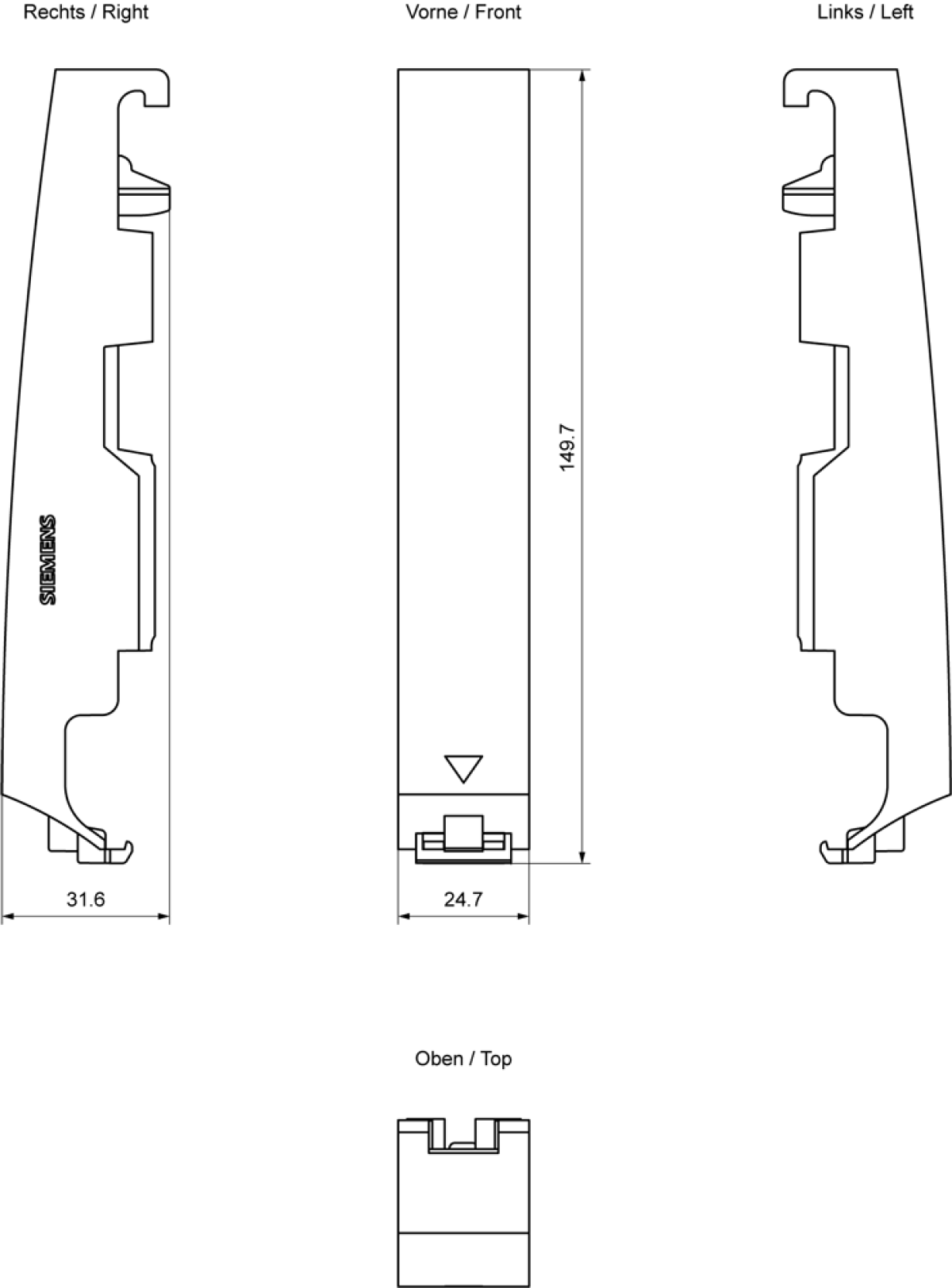 SIMATIC S7-1500 Slot cover with active backplane PU 5