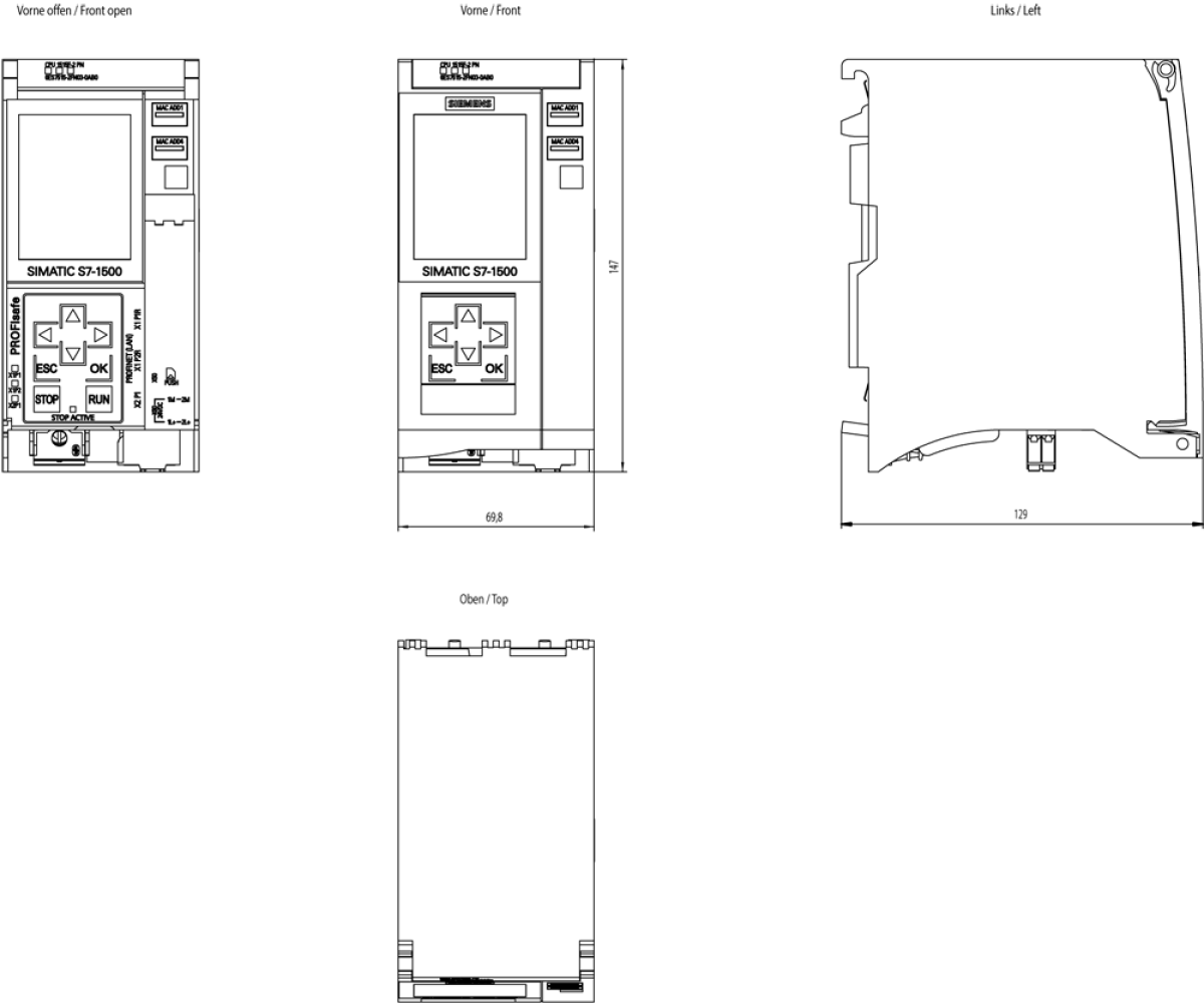 SIMATIC S7-1500 CPU 1515F-2 PN