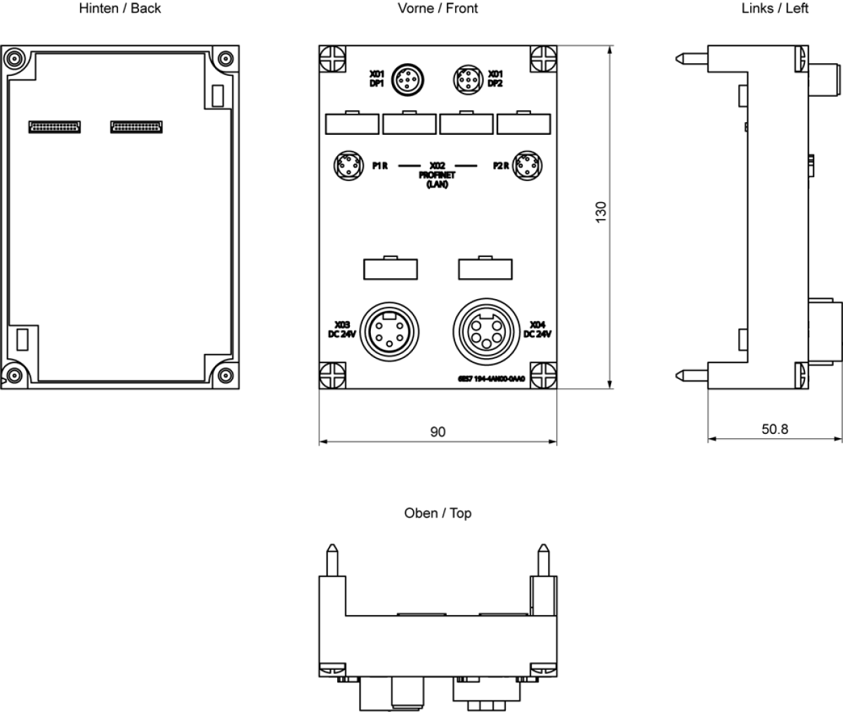 SIMATIC ET 200pro CM IM-CPU PNDP M12, 78"