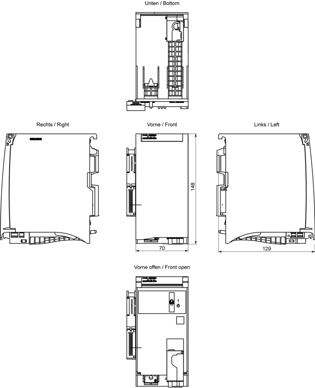 SIMATIC S7-1500 PS 60 W 244860 V DC