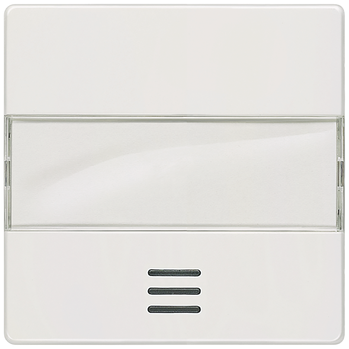 DELTA i-system rocker with window and labeling field, titanium white