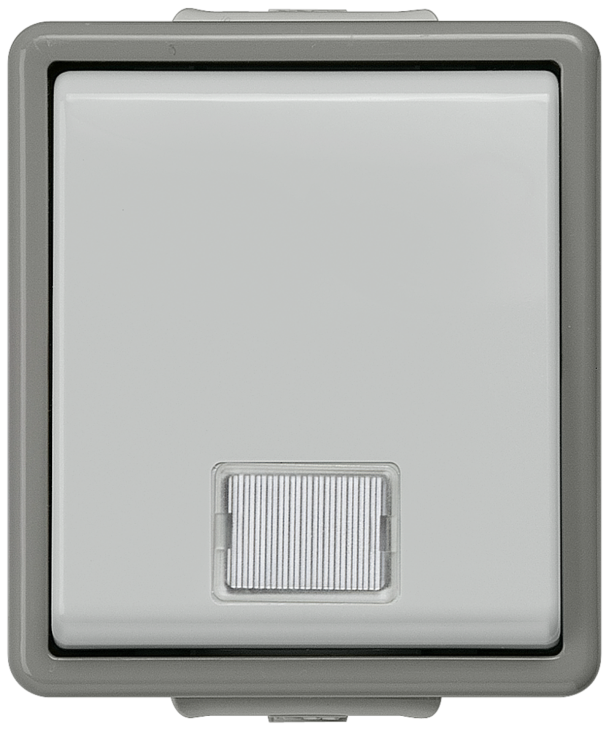 DELTA fläche IP44 surface-m. switch with pilot lamp for two-way switching wit...