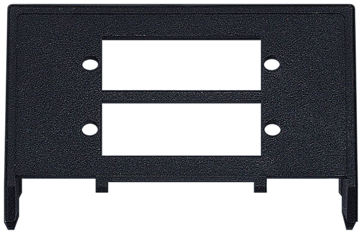 DELTA FO mounting plate for FO flush-mounting couplings 2xICCS system