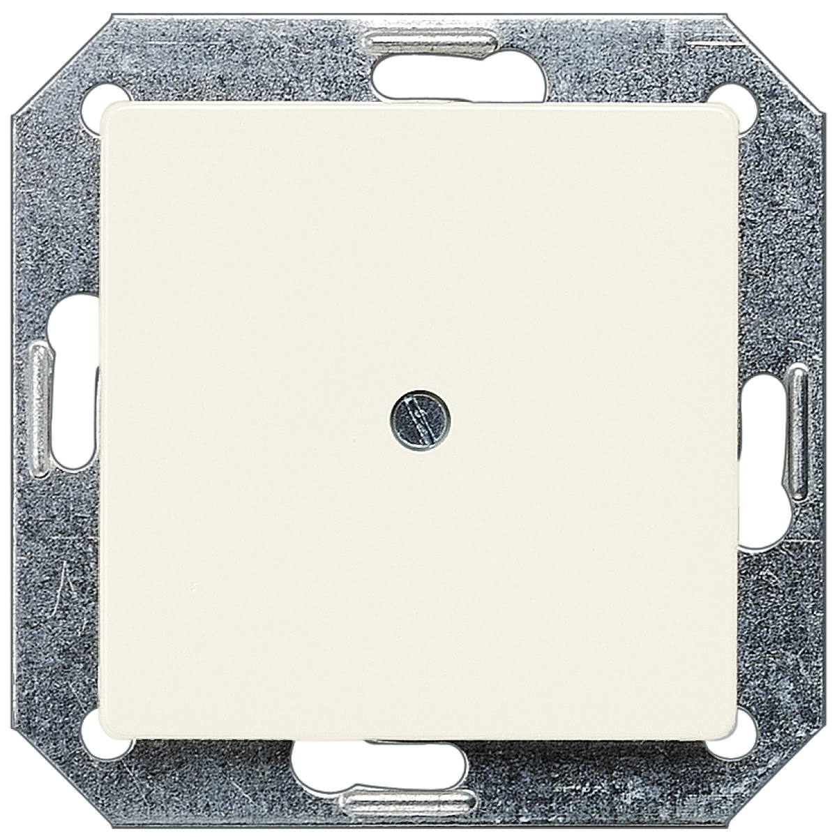 DELTA i-system blanking cover plate, titanium white