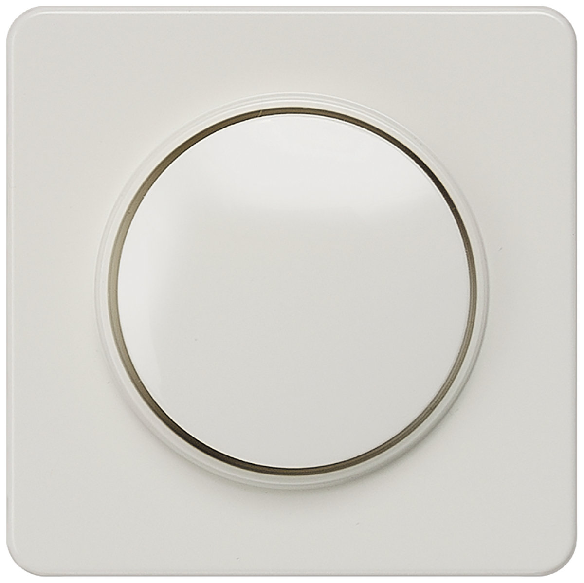 DELTA profil cover plate for dimmer with rotary knob, titanium white
