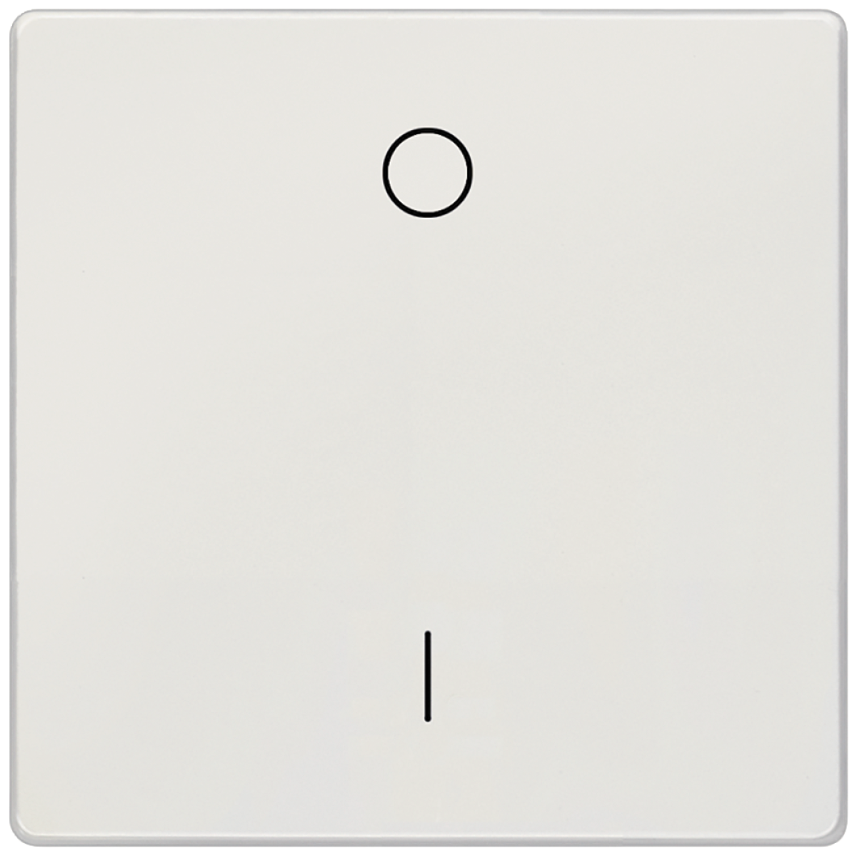 DELTA style rocker with IO symbols for OFF switch, platinum metallic