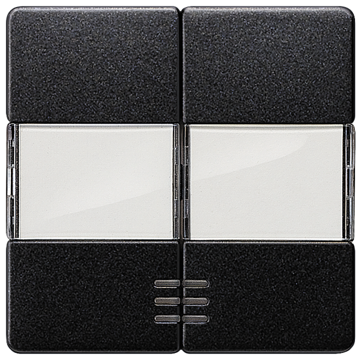 DELTA i-system rocker double with labeling field and window for two-circuit s...