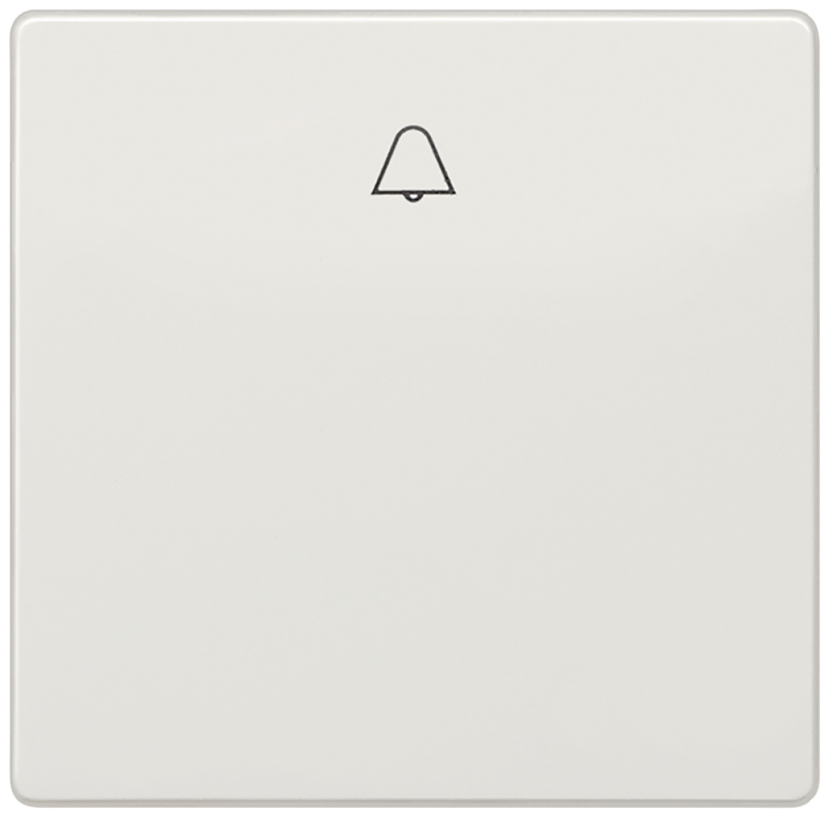 DELTA style rocker with bell symbol, platinum metallic