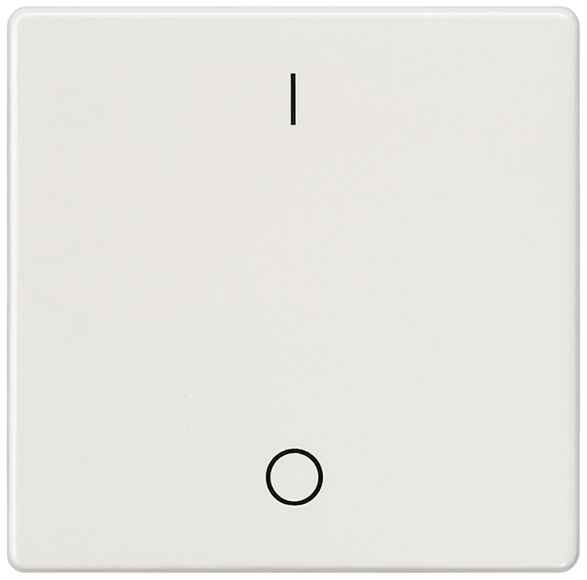 DELTA i-system rocker with IO symbols for OFF switch, titanium white