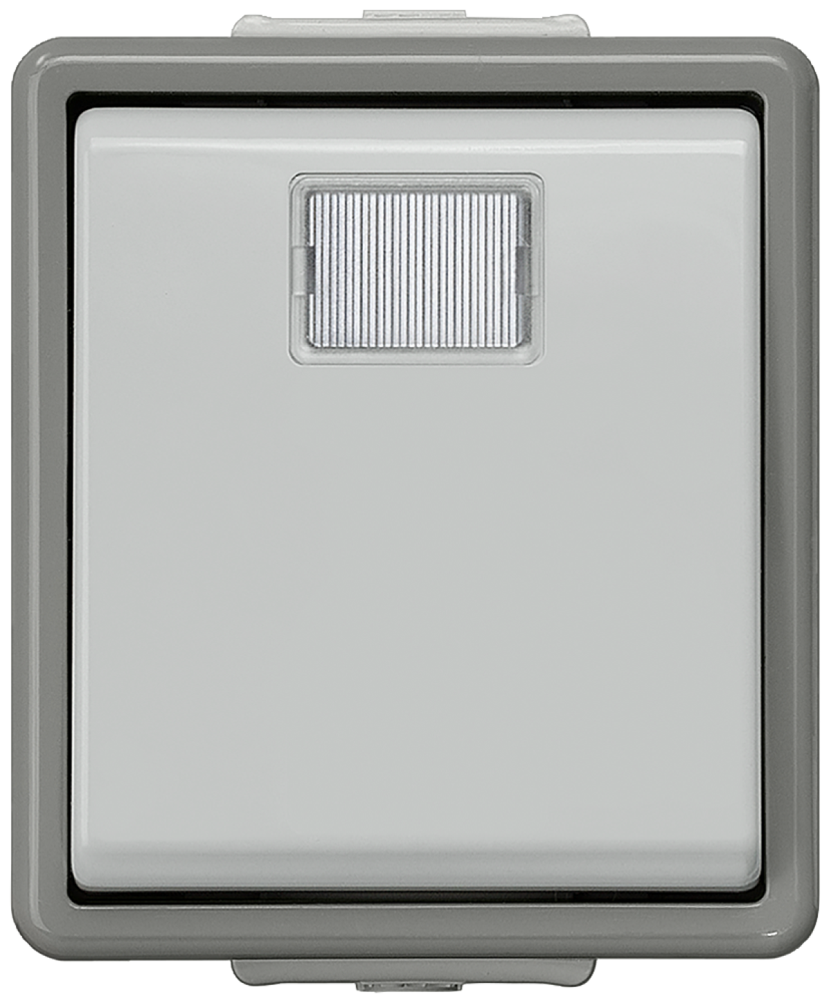 DELTA fläche IP44 surface-m. pushbutton with separate check-back indication, ...