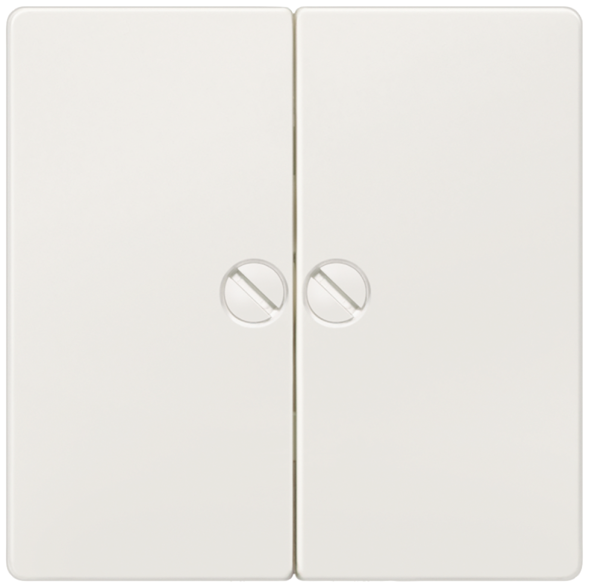 DELTA i-system rocker for screwing for two-circuit switch, titanium white