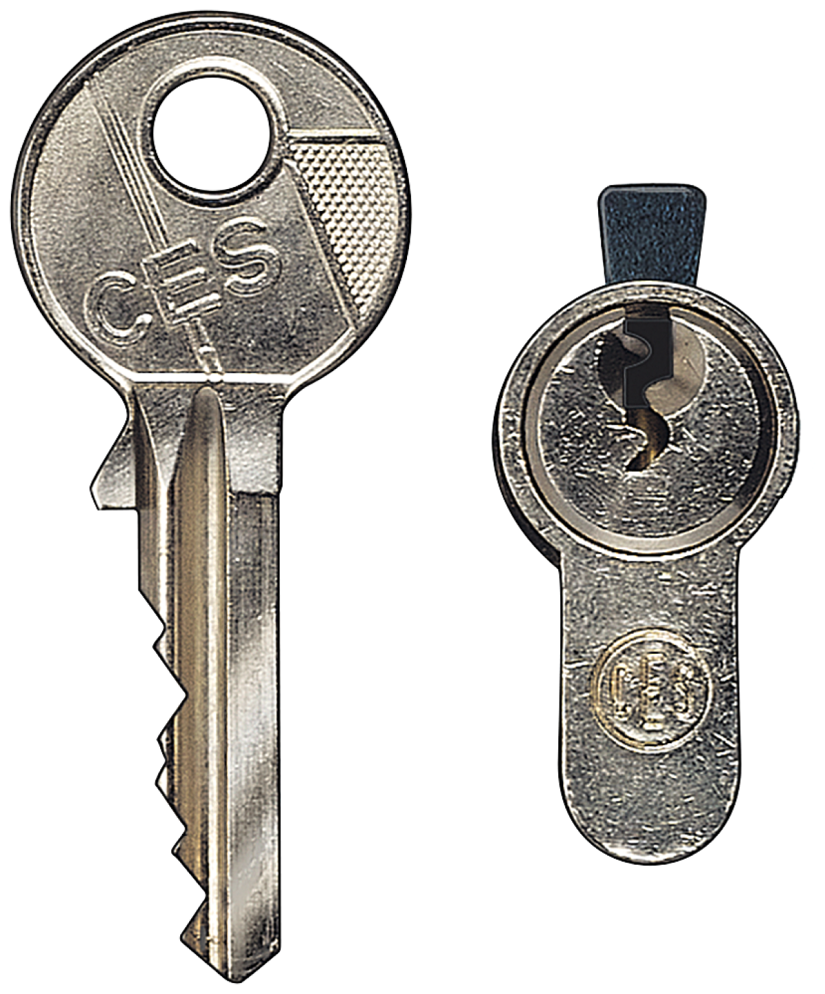 Profile half cylinder CES for DELTA shutterblind key-operated switch with 2 ...