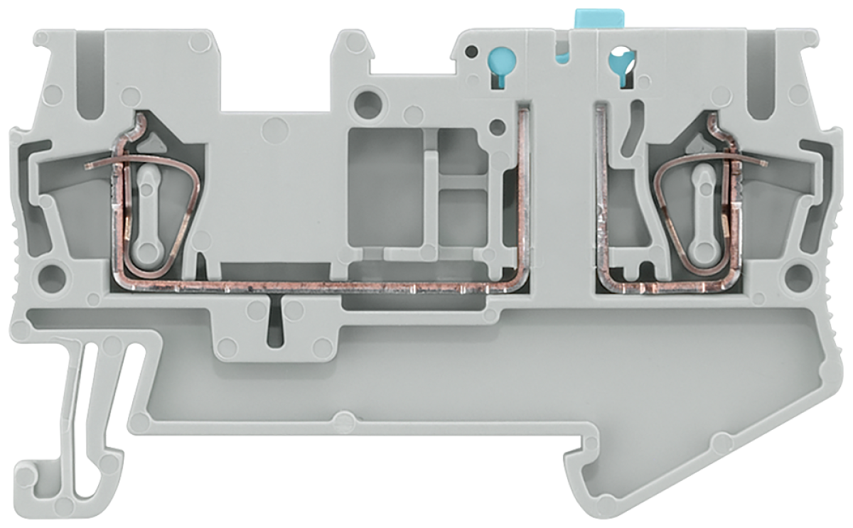 Isolating blade terminal with spring-loaded connection, cross-section 0.08-2...