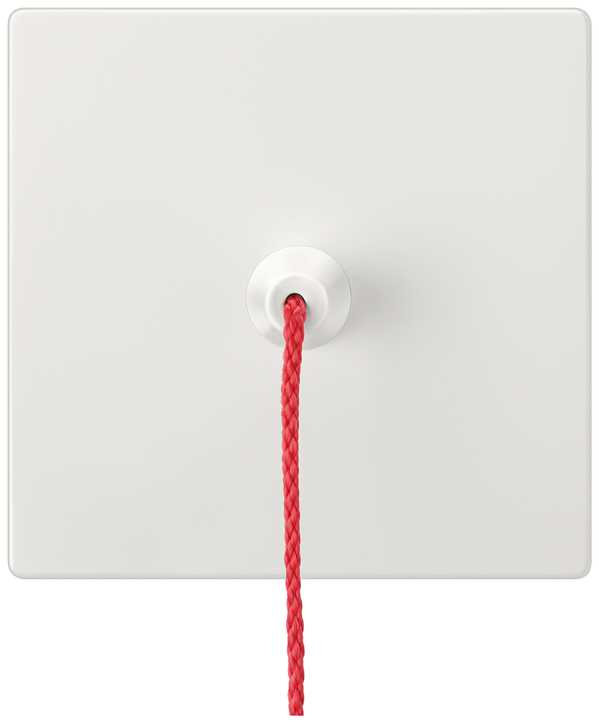 DELTA style rocker with pull actuation for pushbutton, platinum metallic