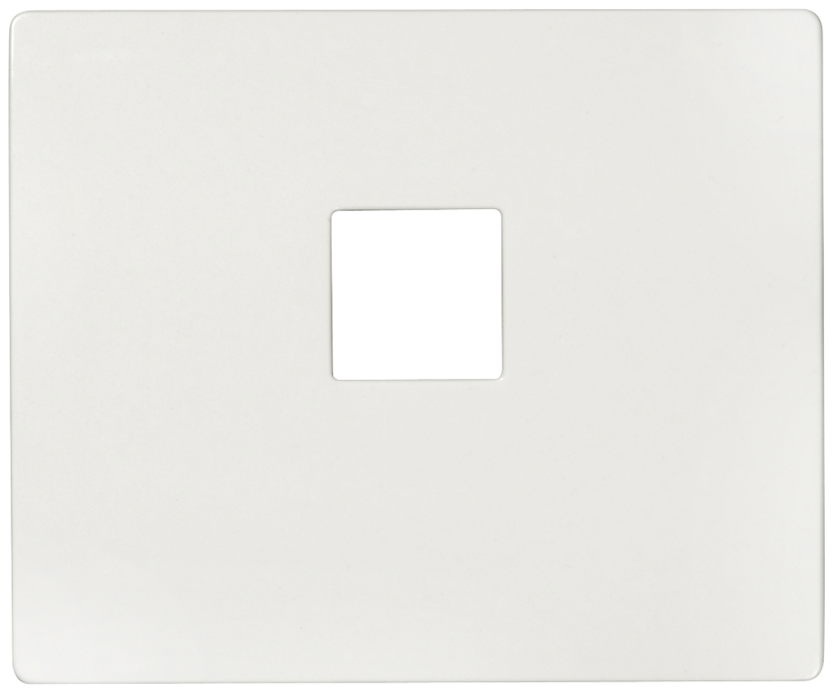 IRIS Cover plate for Telephone socket 1-fold with screw terminals polar white