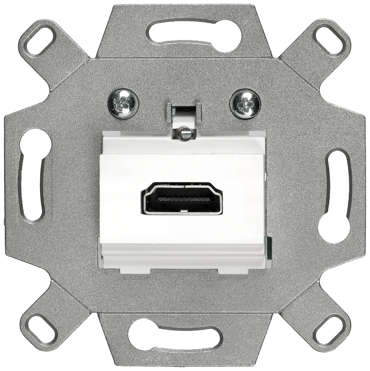 DELTA HDMI connection socket with screw terminals white