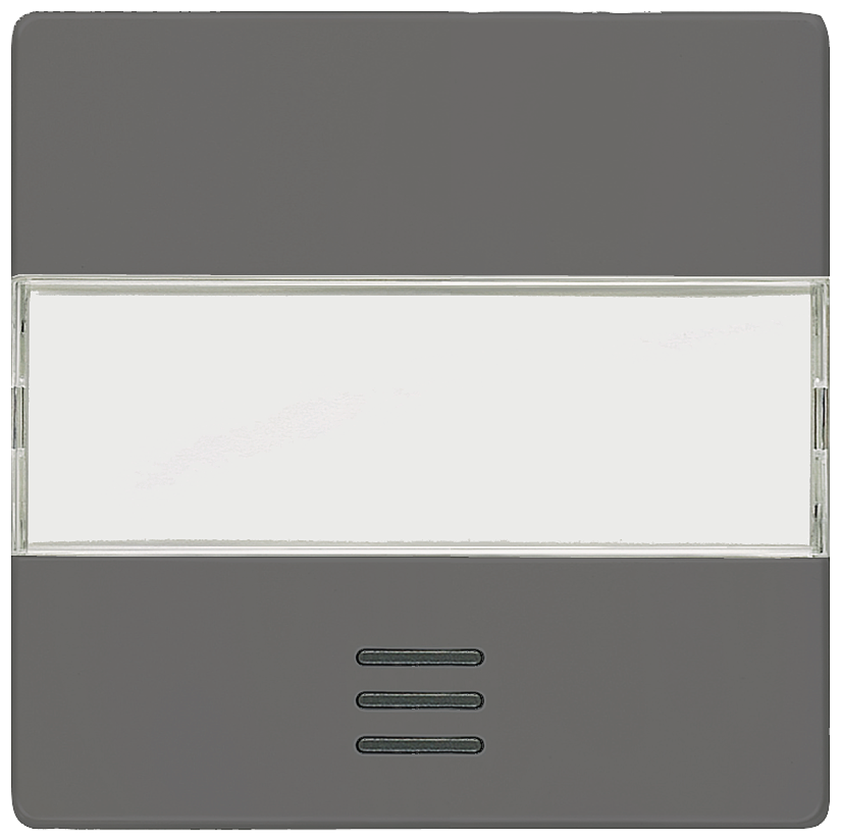 DELTA i-system rocker with window and labeling field, carbon metallic