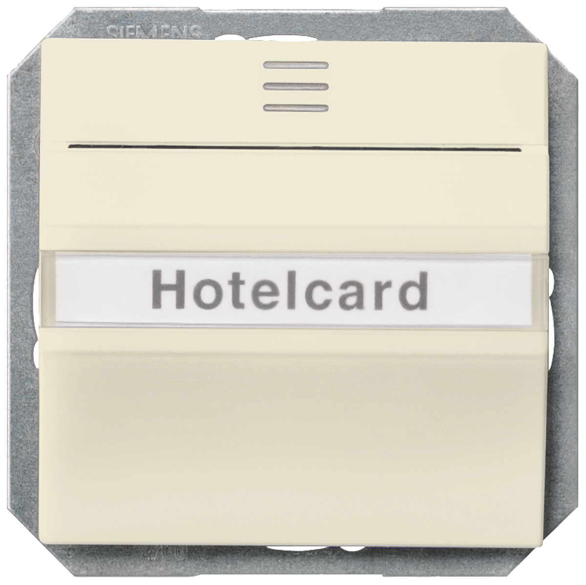 DELTA i-system hotel card switch illuminated with window and labeling field, ...